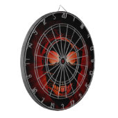 Halloween Skull mit magischem Feuerlicht Dartscheibe (Vorderseite Links)