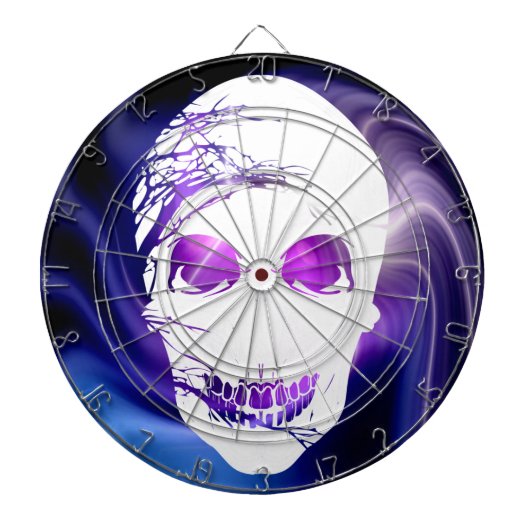 Halloween Skull mit magischem Licht 2 Dartscheibe (vorne)