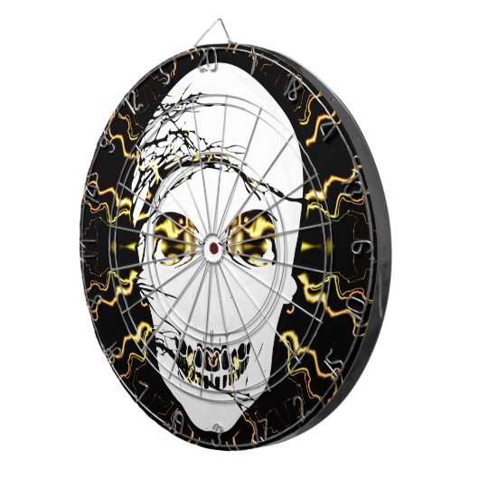 Halloween Skull mit magischem Licht Dartscheibe (Vorderseite rechts)
