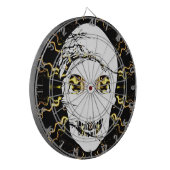 Halloween Skull mit magischem Licht Dartscheibe (Vorderseite Links)