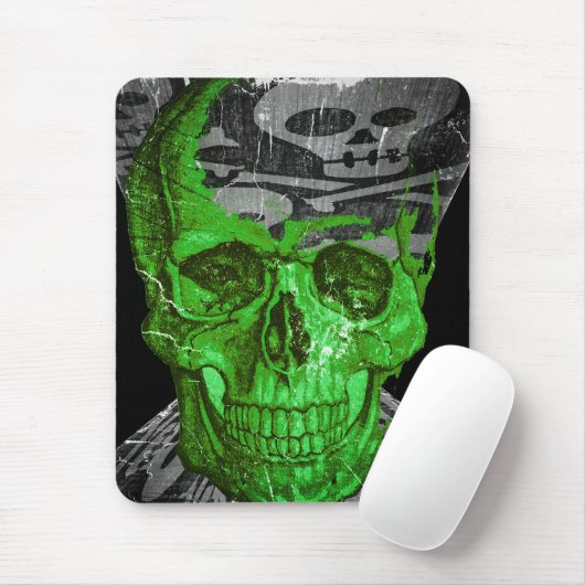 Halloween Skull Mousepad (Mit Mouse)