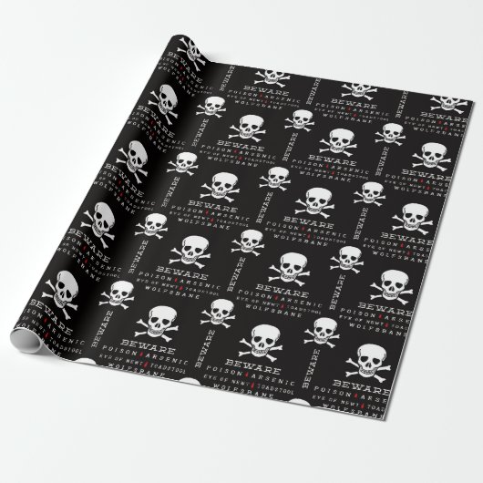 Halloween Skull Musterverpackungspapier Geschenkpapier (Ungerollt)