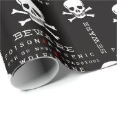 Halloween Skull Musterverpackungspapier Geschenkpapier (Rolleneckpunkt)