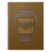 Halloween Skull-Notebook Notizblock (Vorderseite)