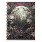 Halloween Skull-Notebook Notizblock (Vorderseite)