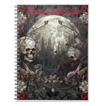 Halloween Skull-Notebook