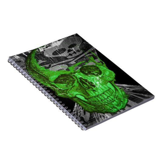 Halloween Skull Notizblock (Rechte Seite)