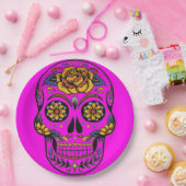 Halloween Skull Paper Plate Pappteller (Party)
