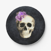 Halloween Skull Pappteller (Vorderseite)