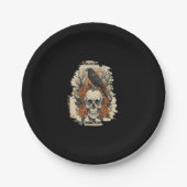 Halloween Skull Pappteller (Vorderseite)