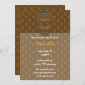 Halloween Skull-Party Einladung (Vorne/Hinten)