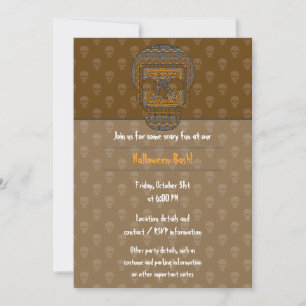 Halloween Skull-Party Einladung