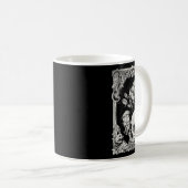Halloween Skull Pastel Goth Blume Gothic Floral C Kaffeetasse (VorderseiteRechts)