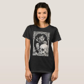 Halloween Skull Pastel Goth Blume Gothic Floral C T-Shirt (Vorne ganz)