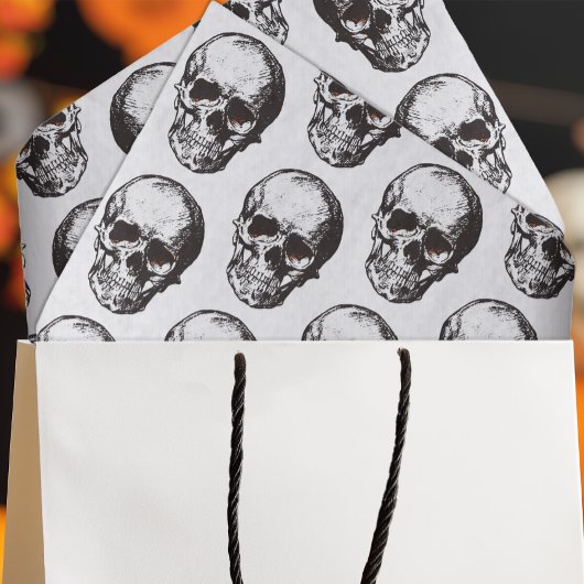 Halloween Skull Pattern Seidenpapier
