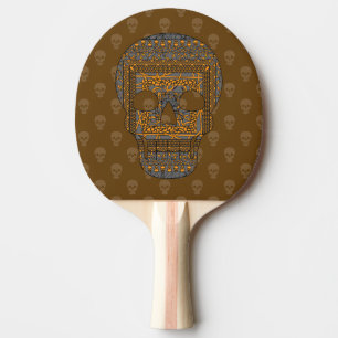 Halloween Skull Ping Pong Paddle Tischtennis Schläger
