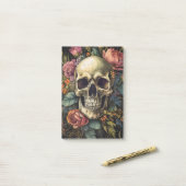 Halloween Skull Post-it Klebezettel (Auf Schreibtisch)