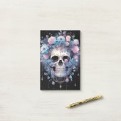 Halloween Skull Post-it Klebezettel (Auf Schreibtisch)