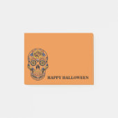 Halloween Skull Post-it Klebezettel (Vorderseite)