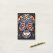 Halloween Skull Post-it Klebezettel (Auf Schreibtisch)