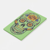 Halloween Skull Post-it Klebezettel (angewinkelt)