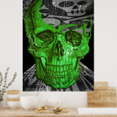 Halloween Skull Poster (Küche)