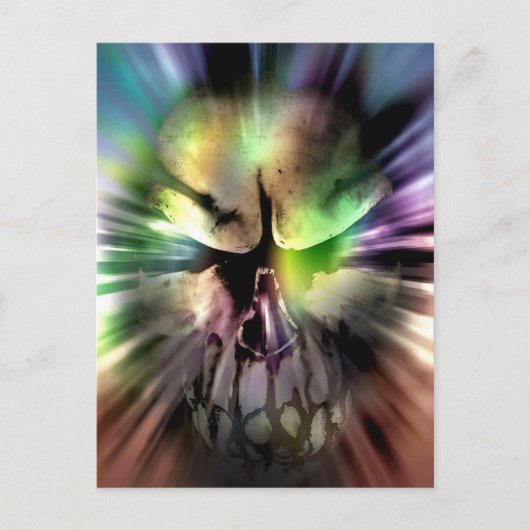 Halloween Skull Postkarte (Vorderseite)