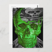Halloween Skull Postkarte (Vorne/Hinten)
