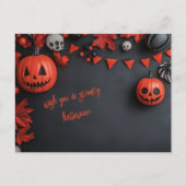 Halloween Skull Postkarte (Vorderseite)