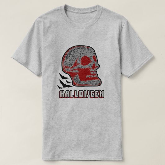 HALLOWEEN SKULL R T-Shirt (Design vorne)
