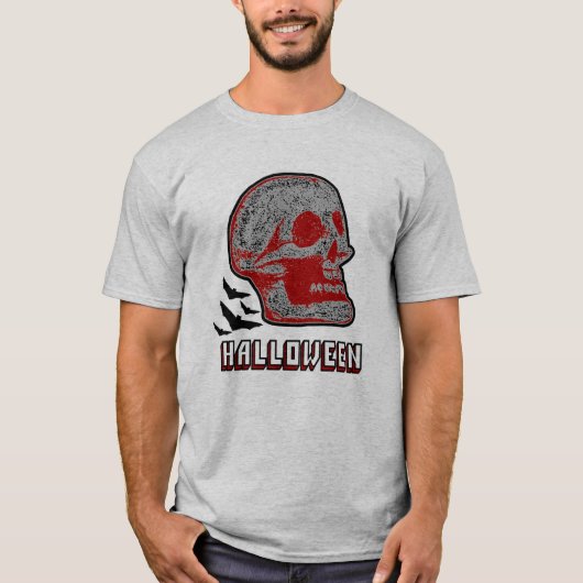 HALLOWEEN SKULL R T-Shirt (Vorderseite)