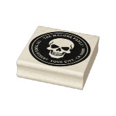 Halloween skull return address gummistempel (Stempel)