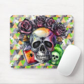 HALLOWEEN SKULL-ROSE UND -POSITIONEN MOUSEPAD (Mit Mouse)