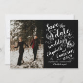 Halloween Skull Save the Date (Vorderseite)