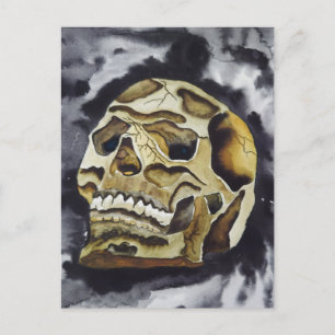 Halloween Skull - Seine spöttische See Postkarte