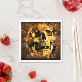 Halloween Skull Serviette (Beispiel)