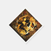 Halloween Skull Serviette (Ecke)