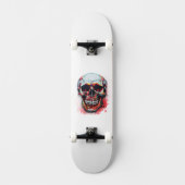 Halloween Skull Skateboard (Vorderseite)