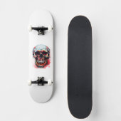 Halloween Skull Skateboard (Vorderseite)