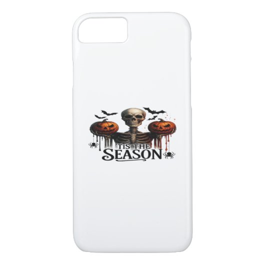 Halloween Skull Skeleton Case-Mate iPhone Hülle (Rückseite)