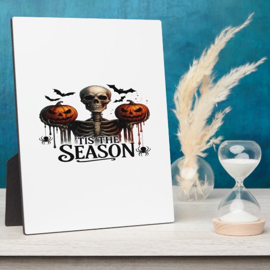 Halloween Skull Skeleton Fotoplatte (Seite)