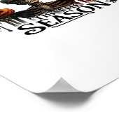 Halloween Skull Skeleton Poster (Ecke)