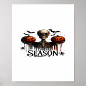 Halloween Skull Skeleton Poster (Vorne)
