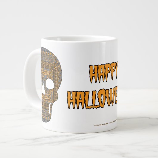 Halloween Skull Specialty Tasse (Vorderseite Links)