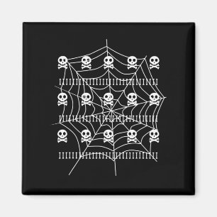 Halloween Skull Spider Web Kostüm Trick Or Treat Magnet