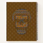 Halloween Skull Spiral Notebook Notizbuch (Rückseite)
