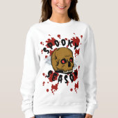 Halloween Skull Spooky Sweatshirt (Vorderseite)