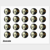Halloween Skull Sticker (Blatt)