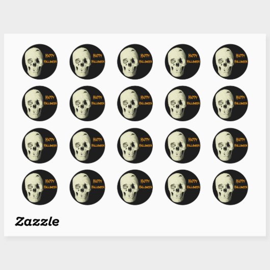Halloween Skull Sticker (Blatt)