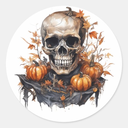 Halloween Skull Stickers (Vorderseite)